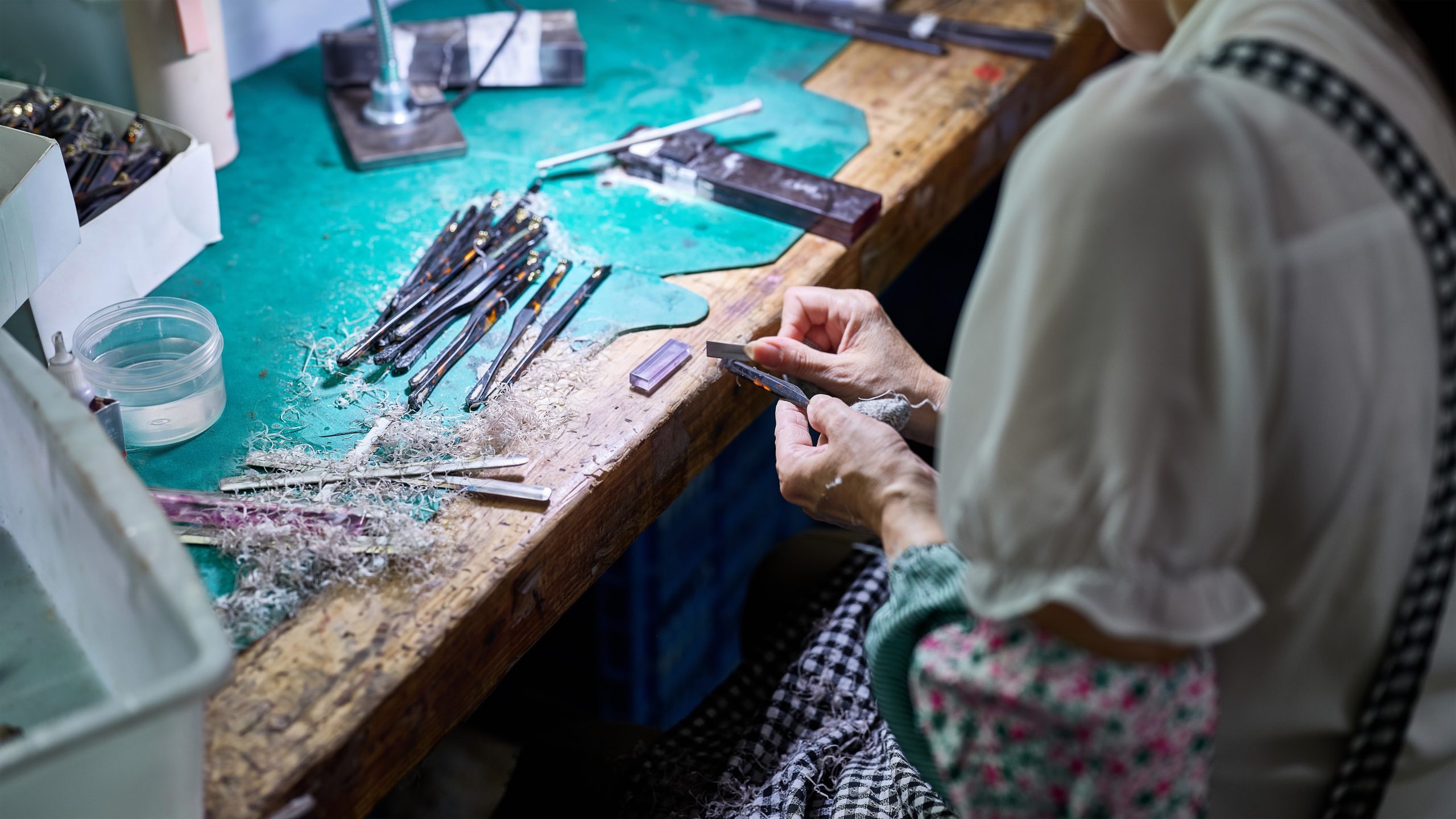 Hand-polished every component.
